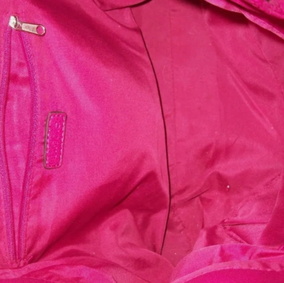 Nicole Miller Candy Pink Zipper Front Handbag - Picture 6 of 9